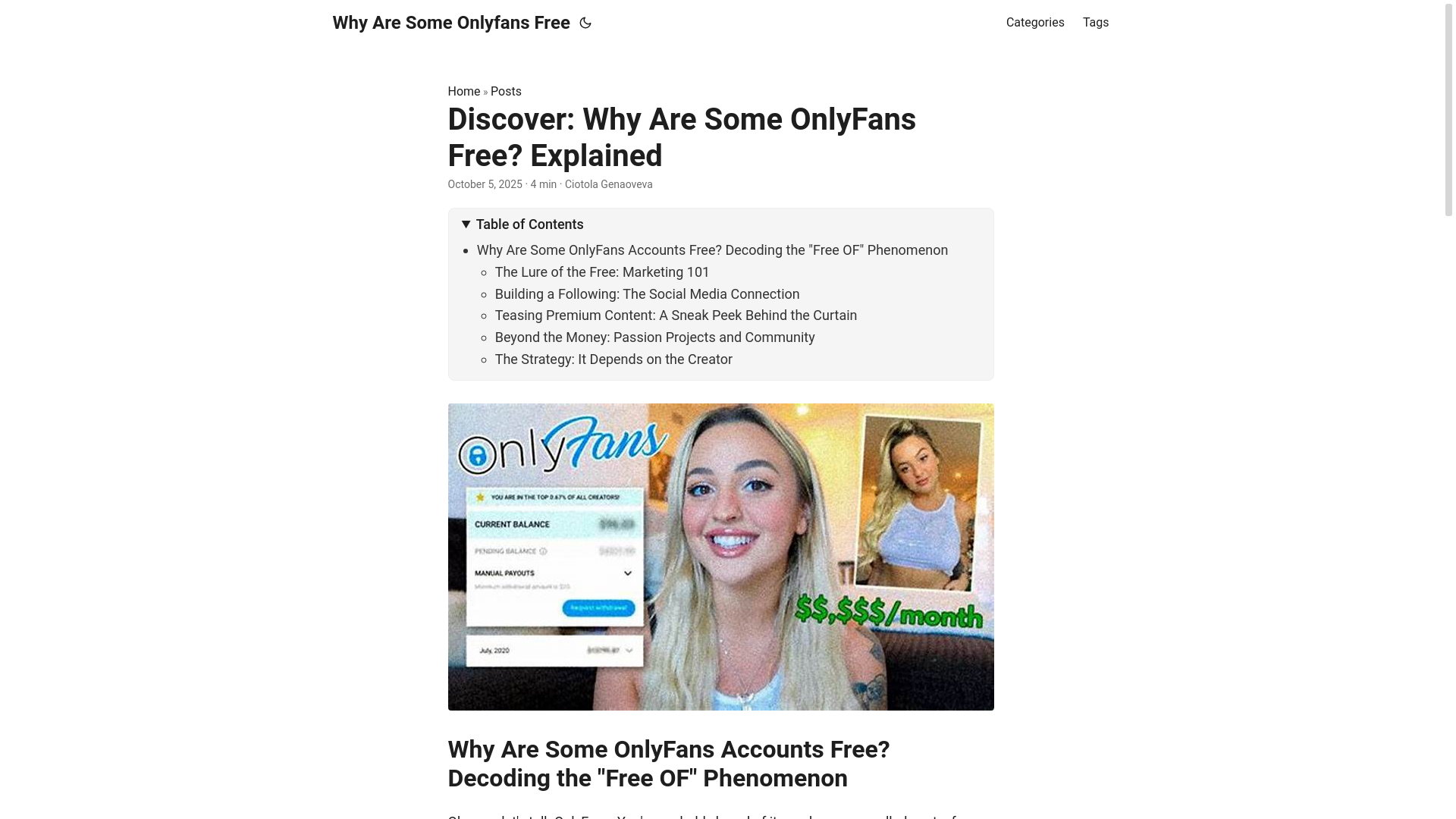 website screenshot of https://why-are-some-onlyfans-free.pages.dev/