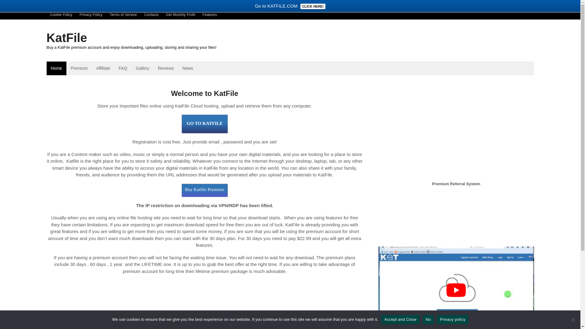 website screenshot of https://katfile.org/