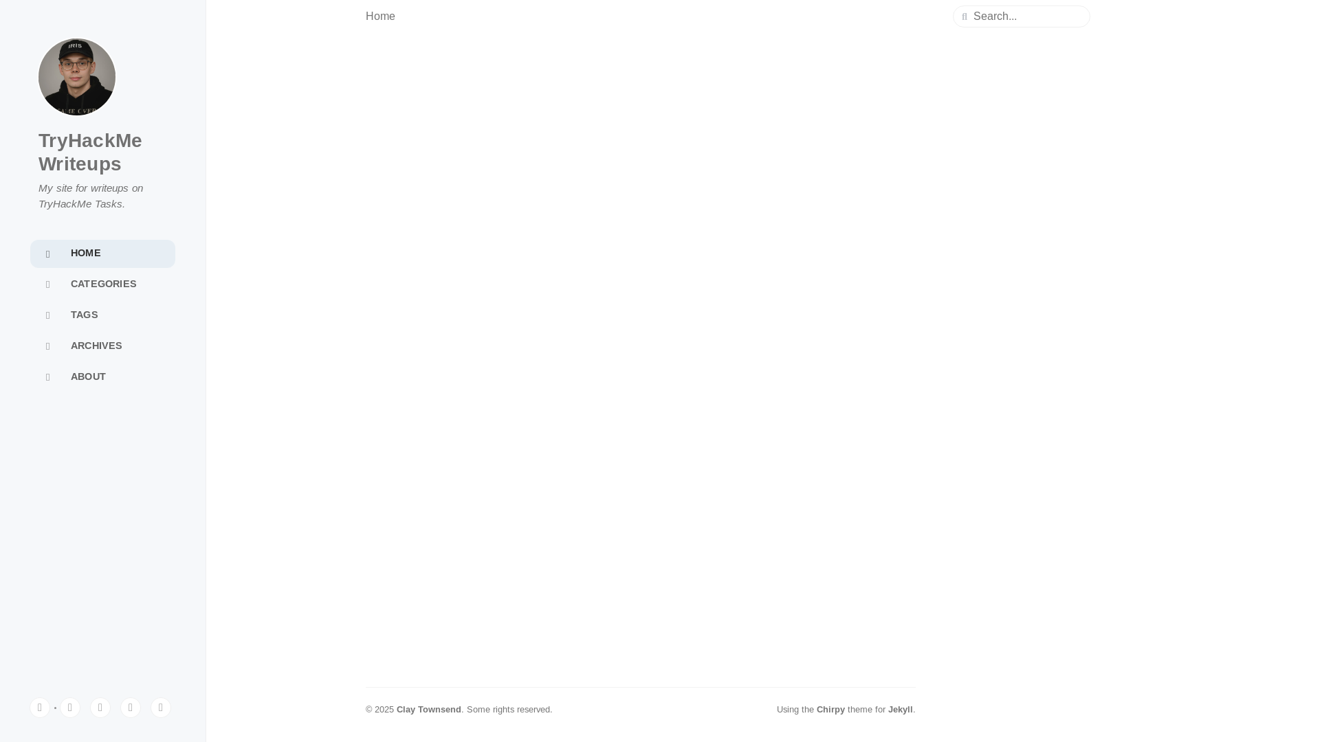 website screenshot of https://tryhackme-writeups.pages.dev/