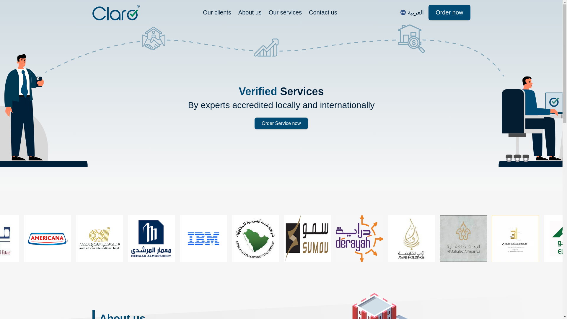 website screenshot of https://claro-services.pages.dev/