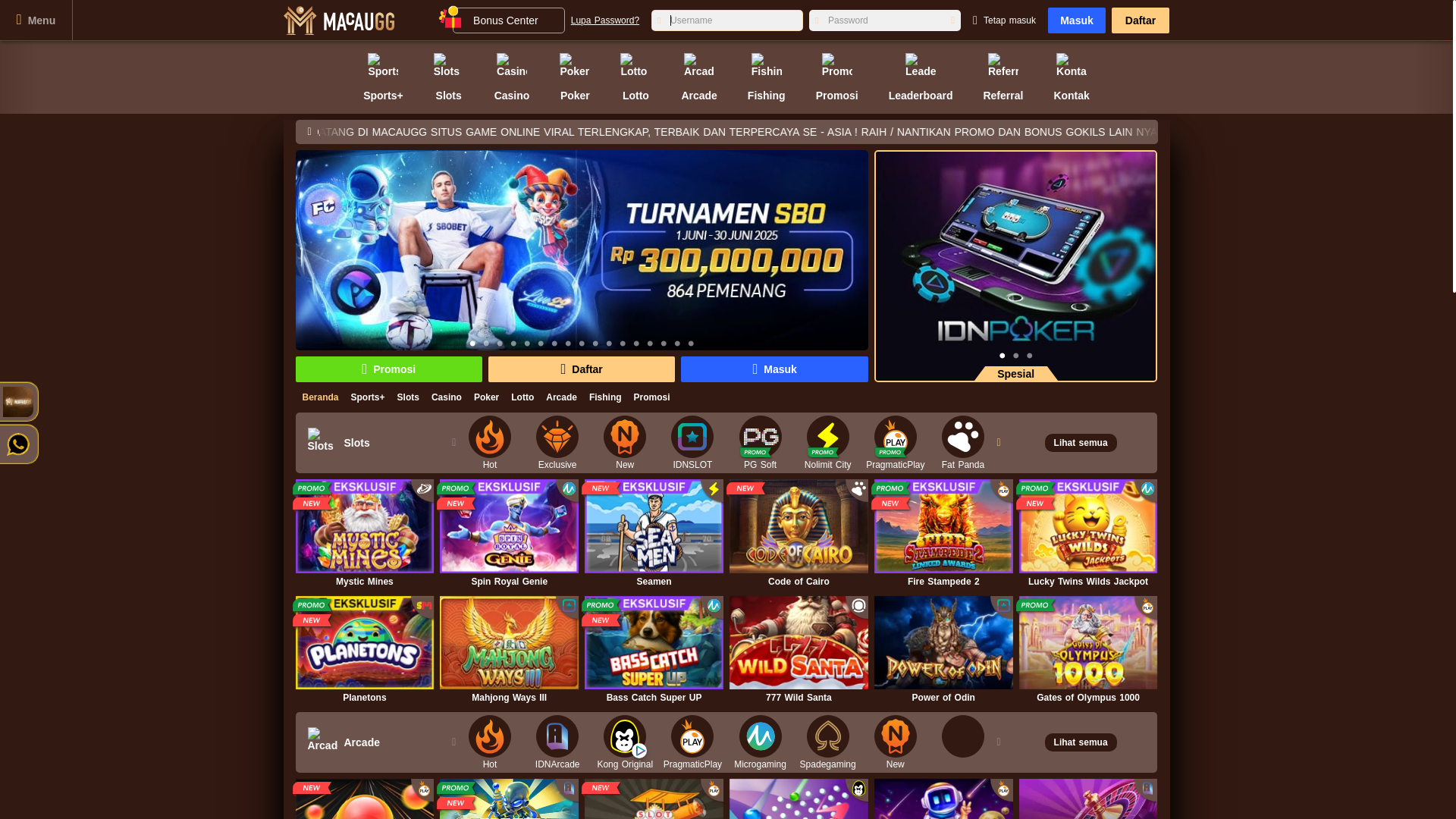 website screenshot of https://macauggasia.org/