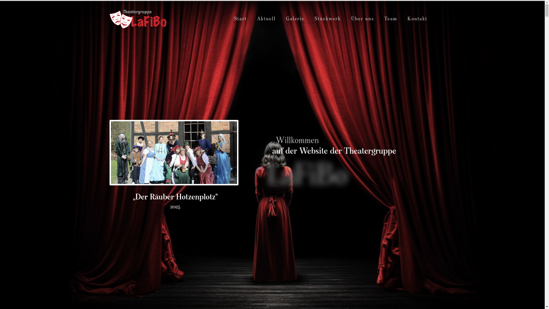 website screenshot of https://theatergruppe-lafibo.de/