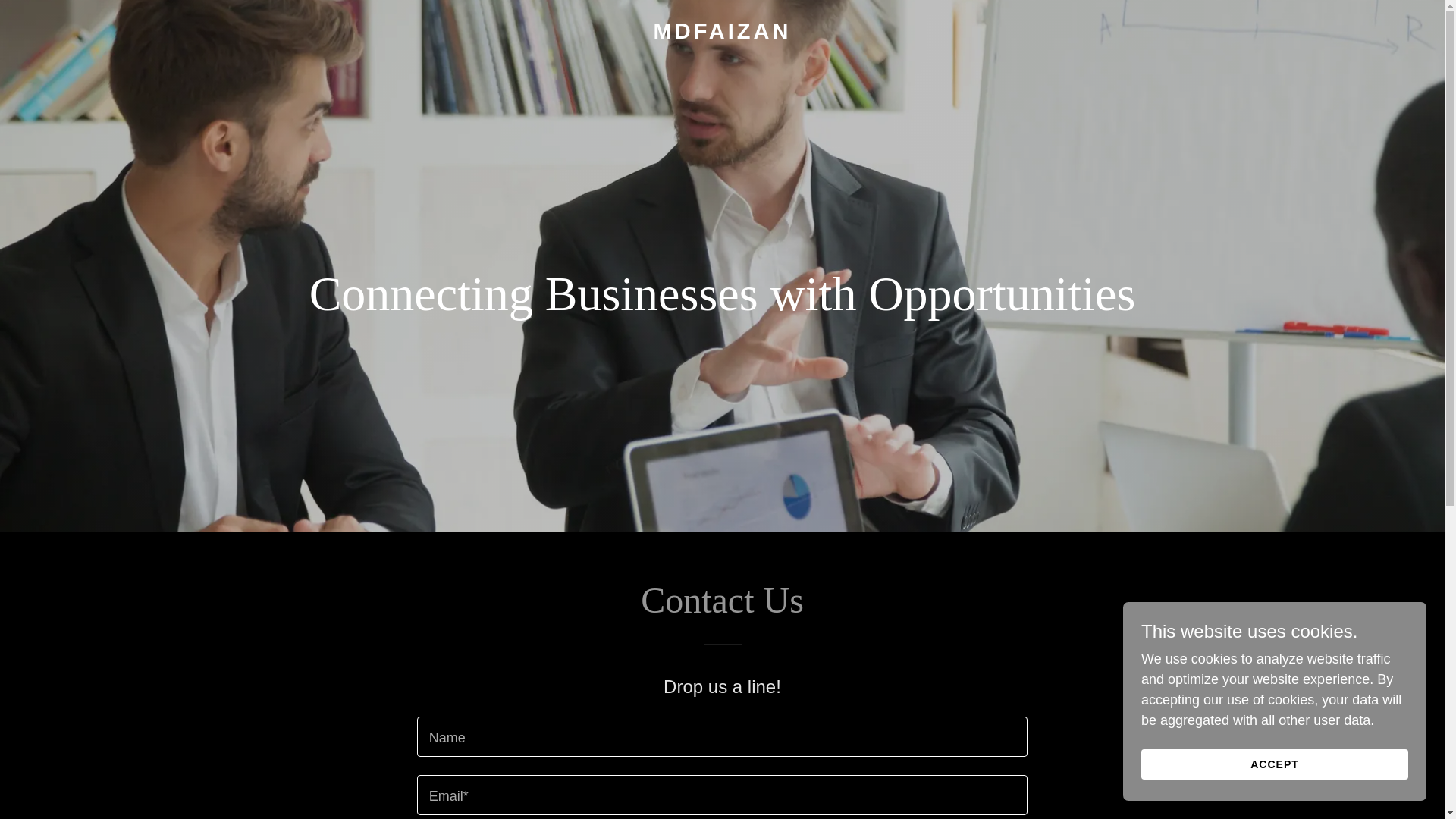website screenshot of https://mdfaizan.online/