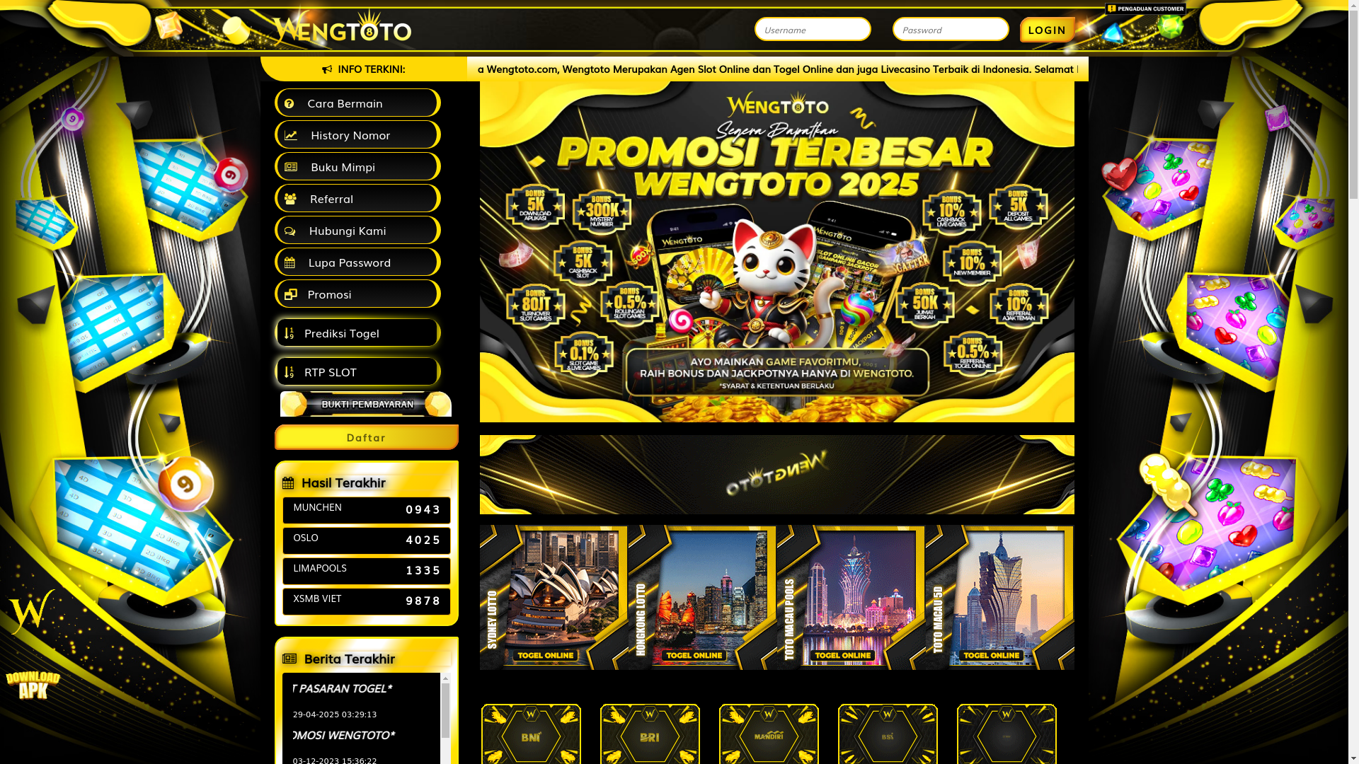 website screenshot of https://wengtoto102.org/