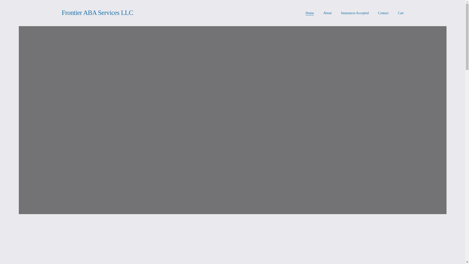 website screenshot of https://frontierabaservicesllc.com/