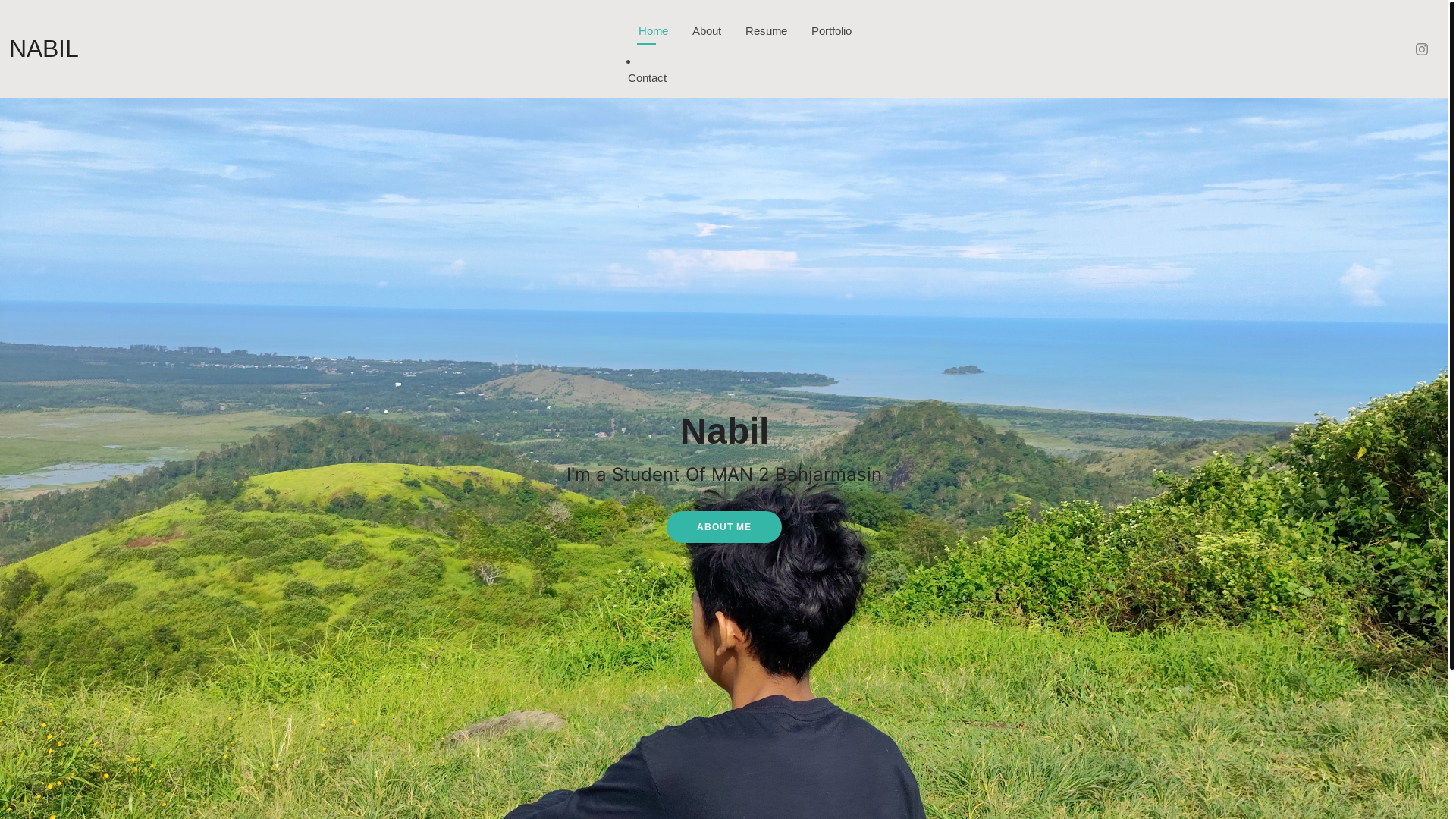 website screenshot of https://akbarnabil.my.id/