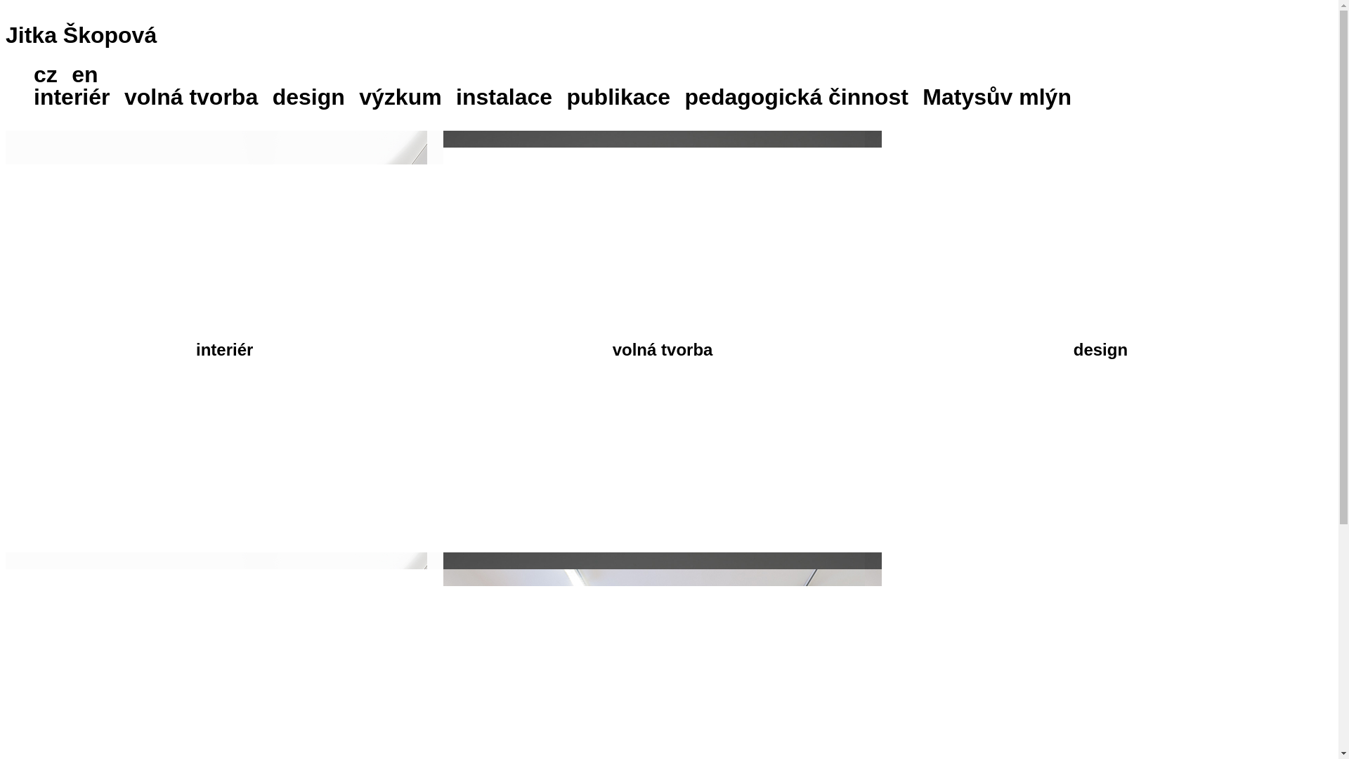 website screenshot of https://jitkaskopova.cz/