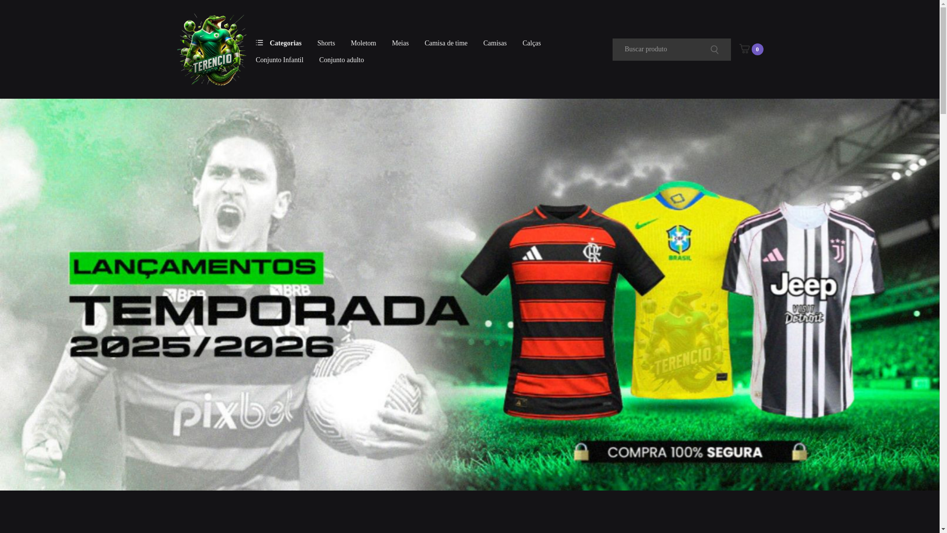 website screenshot of https://terenciosports.com.br/