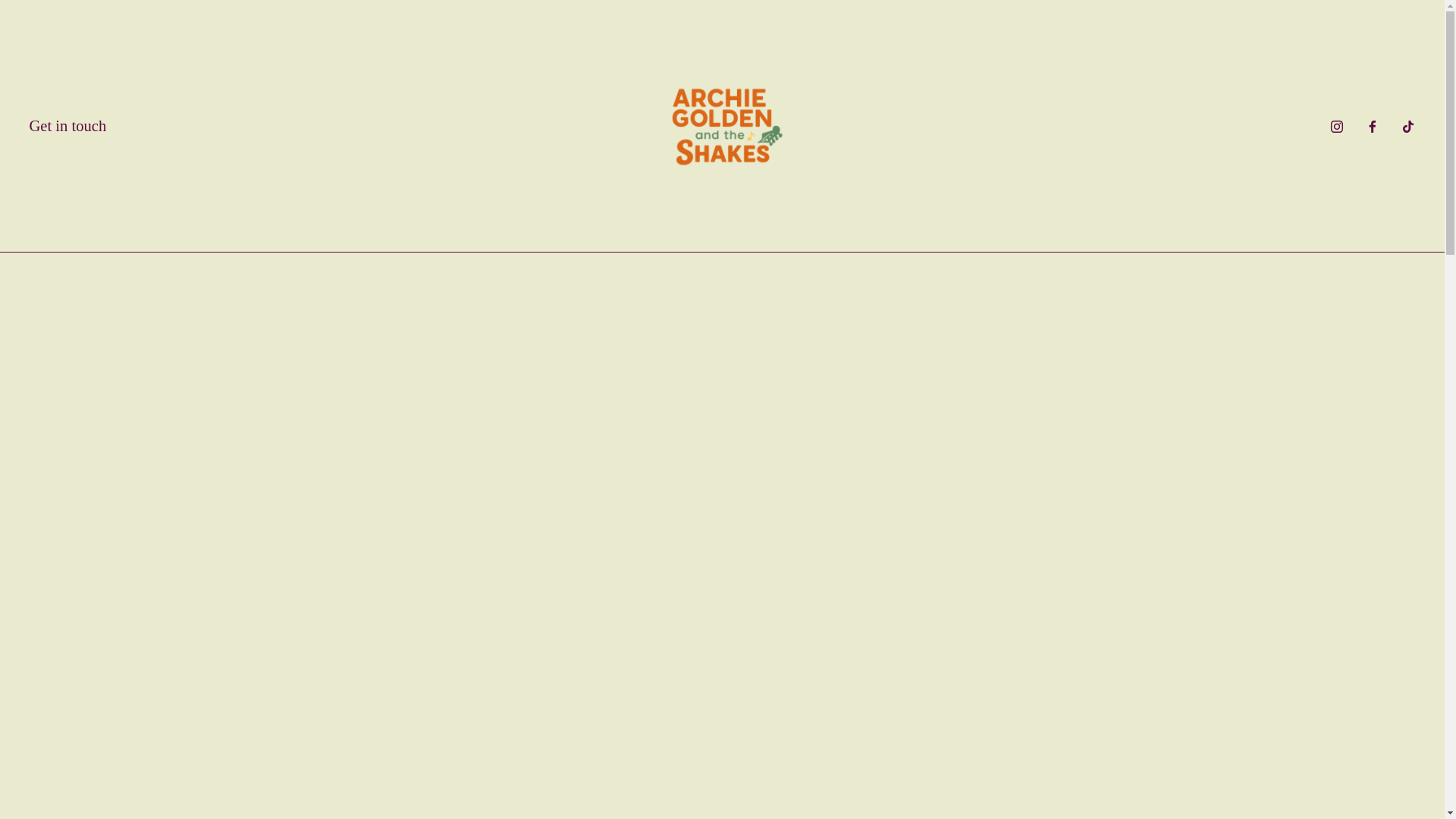 website screenshot of https://archiegoldenandtheshakes.com/