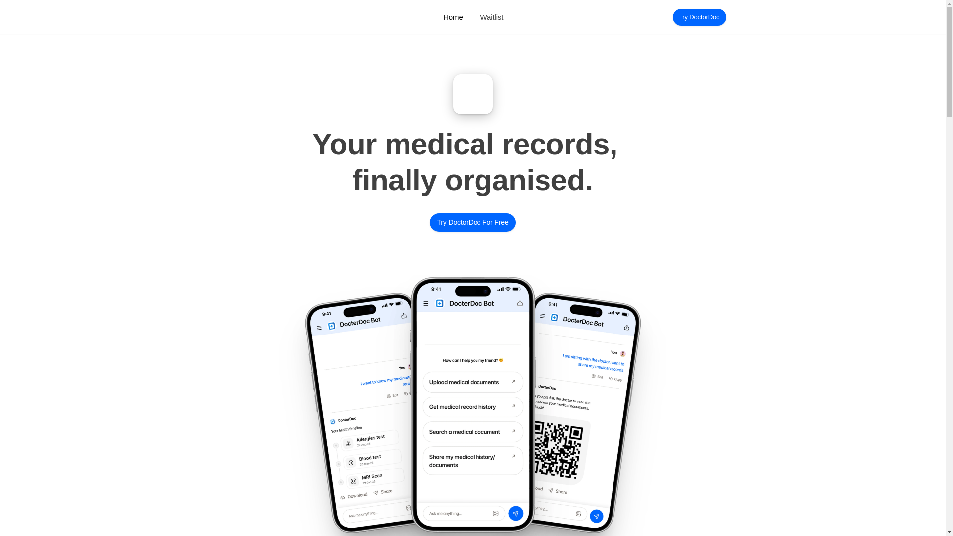 website screenshot of https://doctordoc.pages.dev/