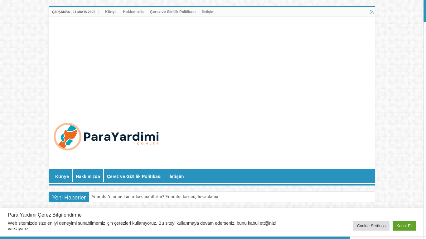 website screenshot of https://parayardimi.com.tr