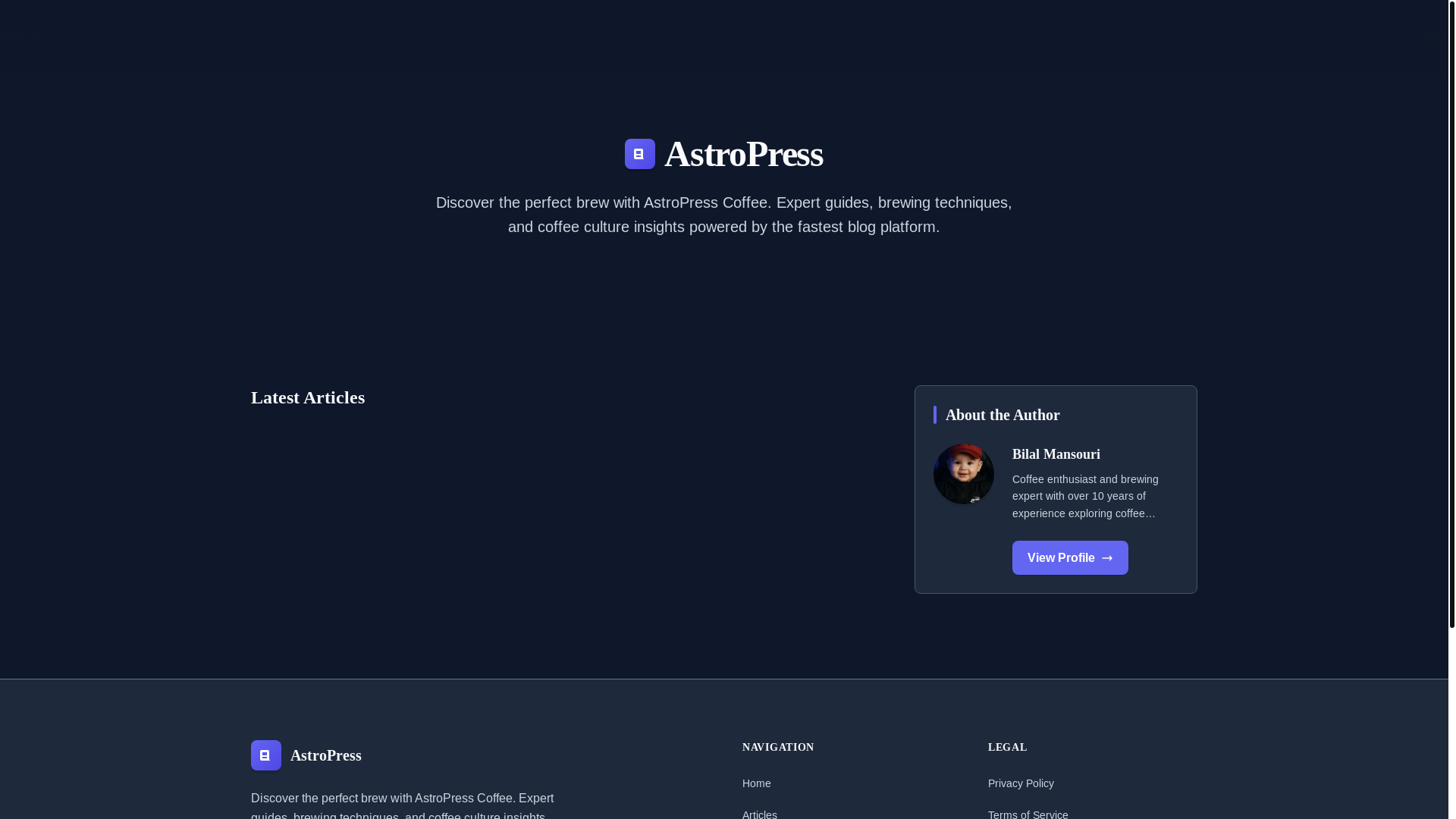 website screenshot of https://tech-blog-429543.pages.dev/