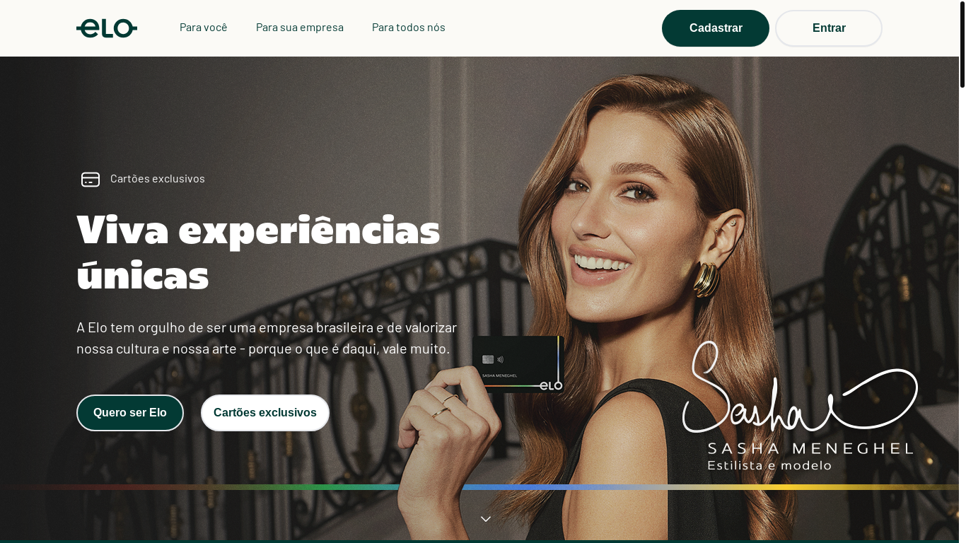 website screenshot of https://elo.com.br/