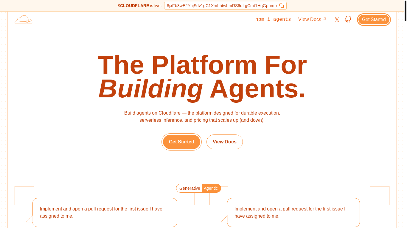 website screenshot of https://agents-cloudfair.com/