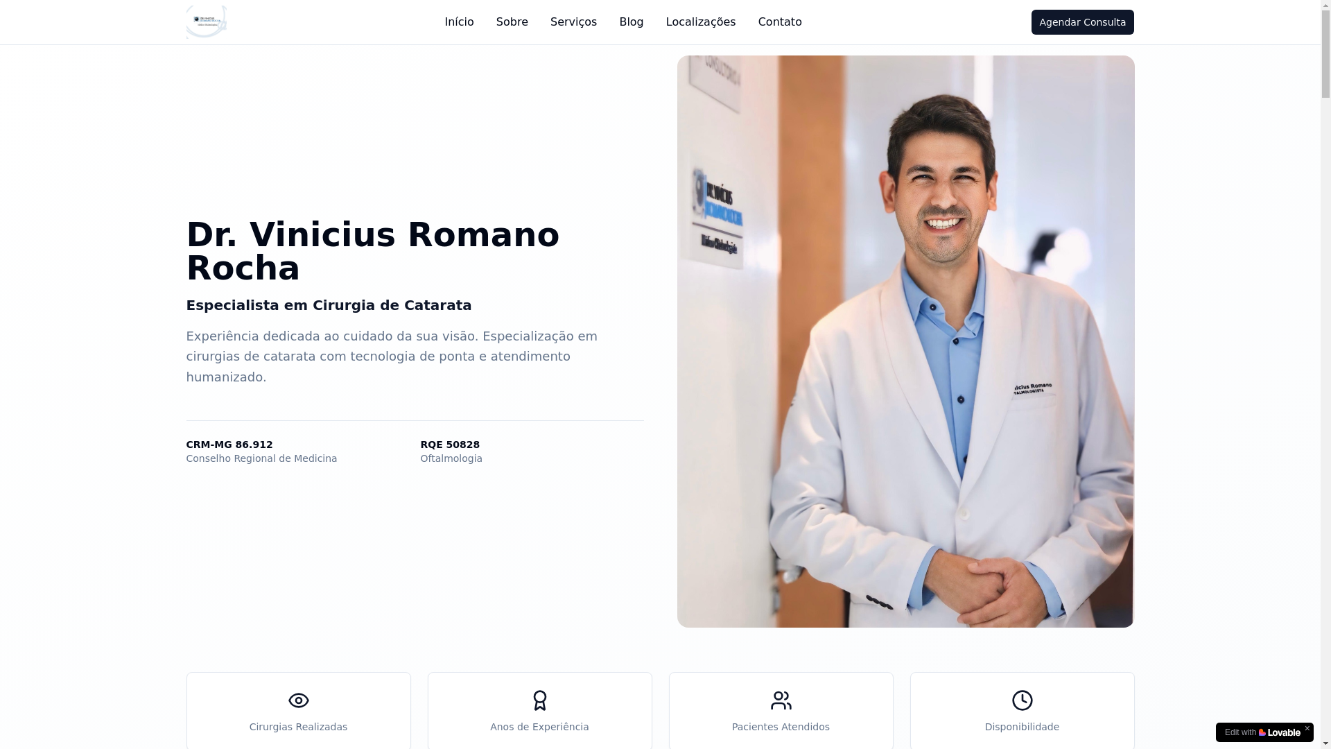 website screenshot of https://drviniciusromanorocha.com/
