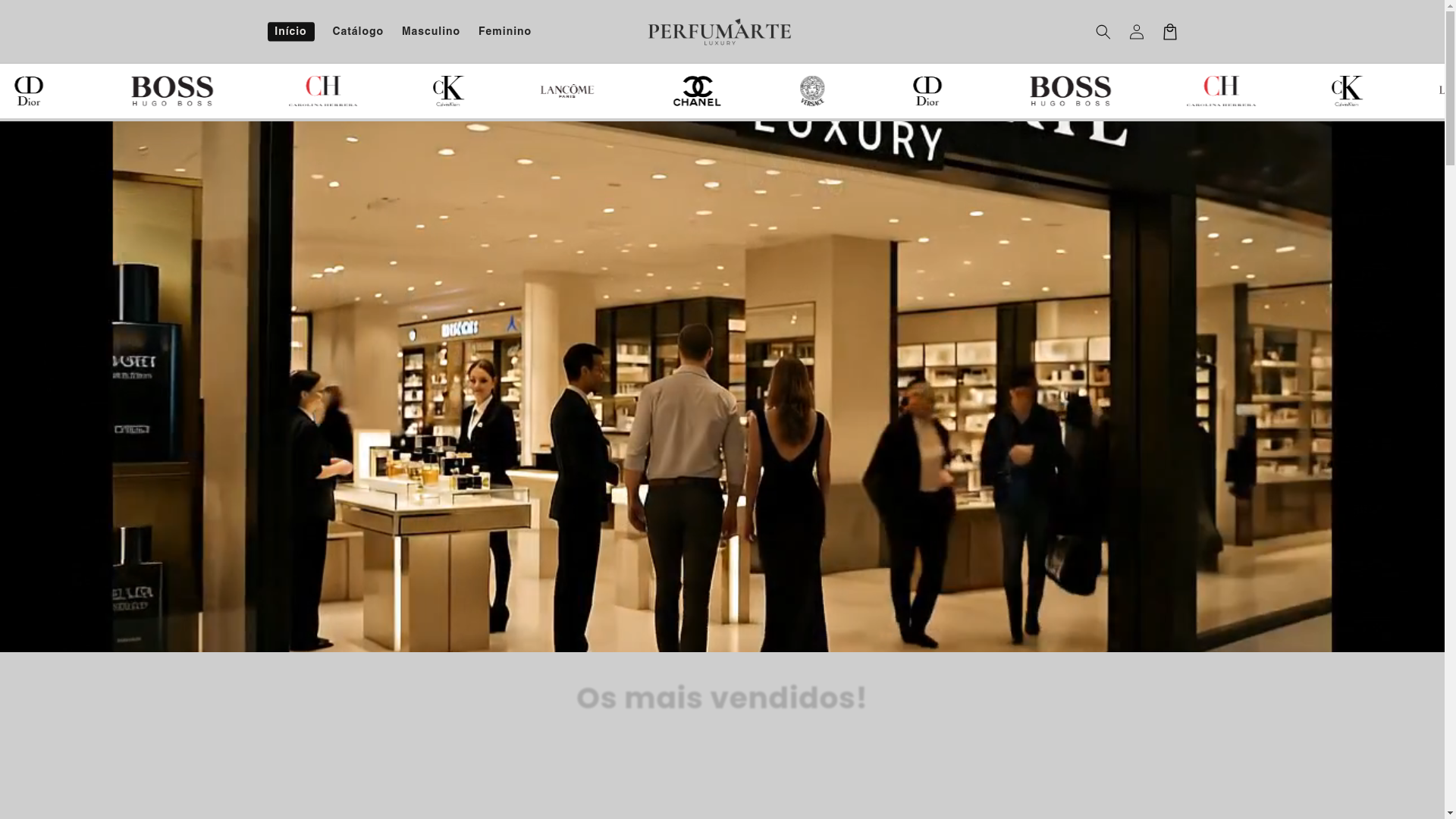 website screenshot of https://perfumarteluxury.shop/