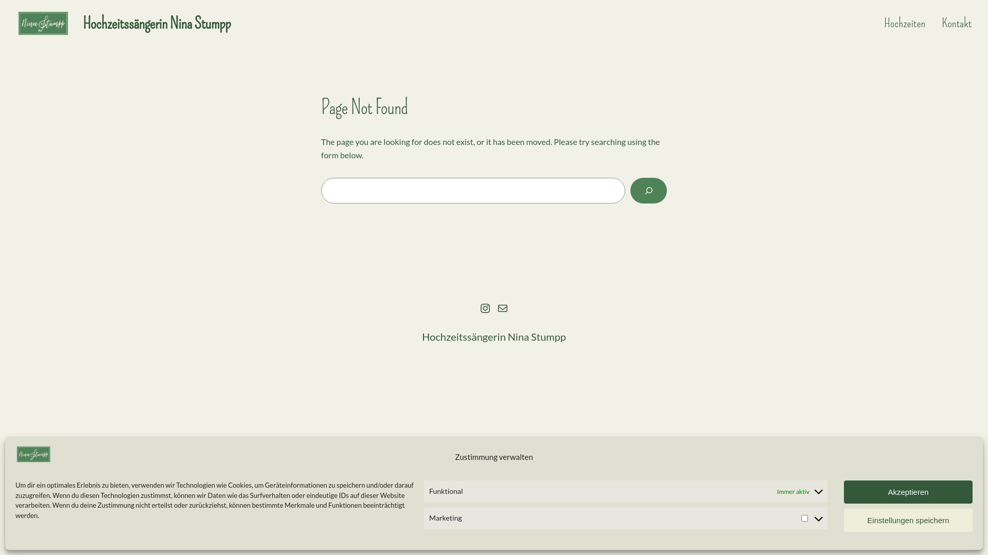 website screenshot of https://ninastumpp.de/