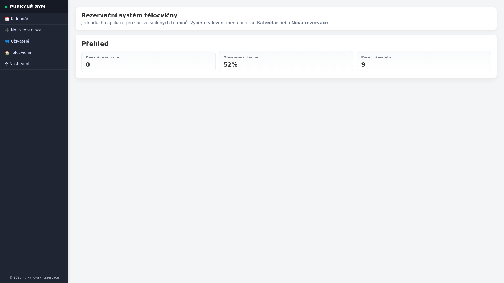 website screenshot of https://purkynovka.cz/