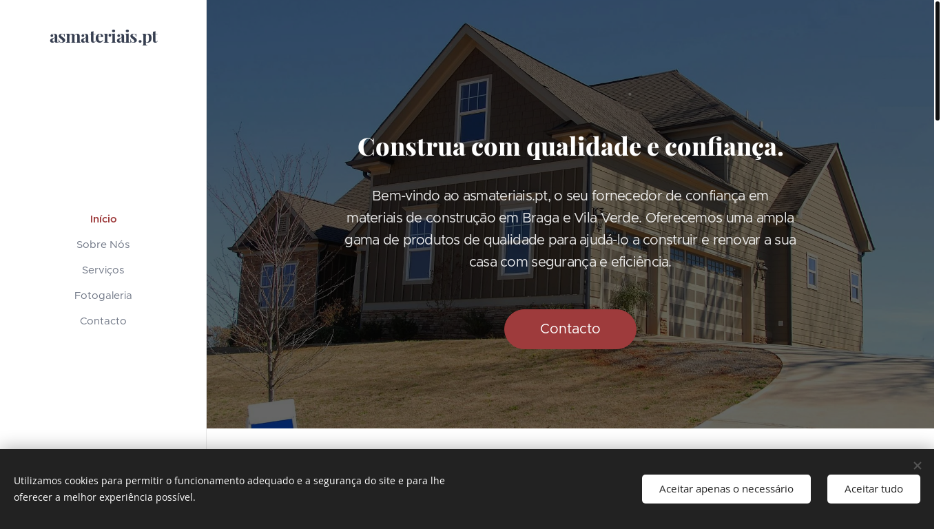 website screenshot of https://asmateriais.pt/