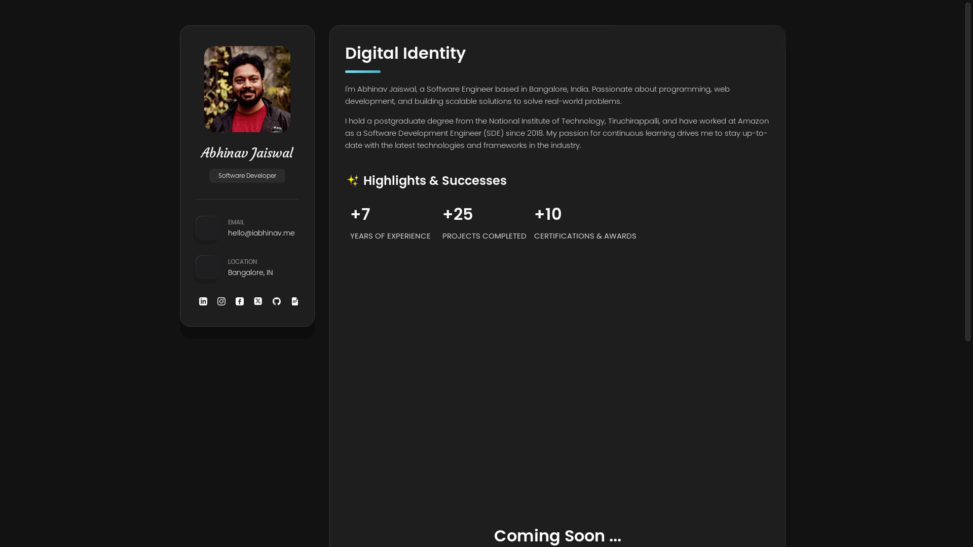 website screenshot of https://iabhinav.pages.dev/