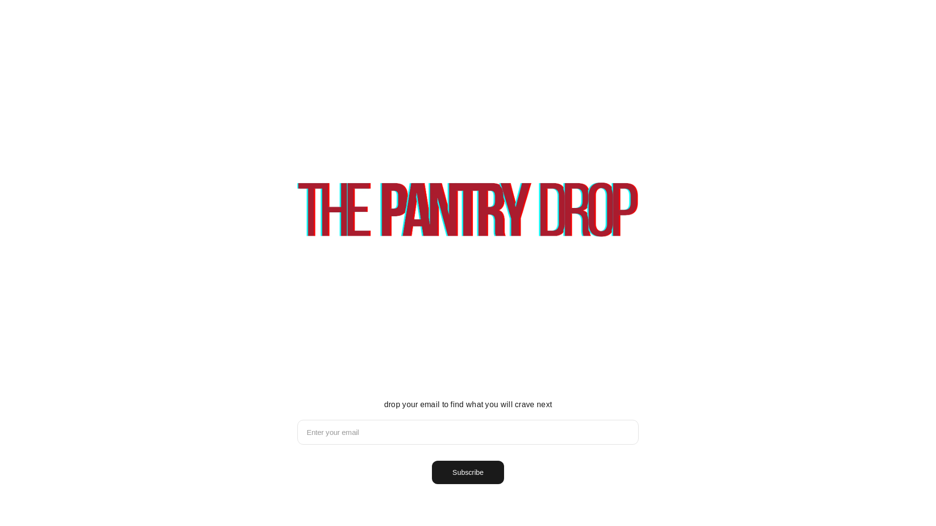 website screenshot of https://thepantrydrop.co/