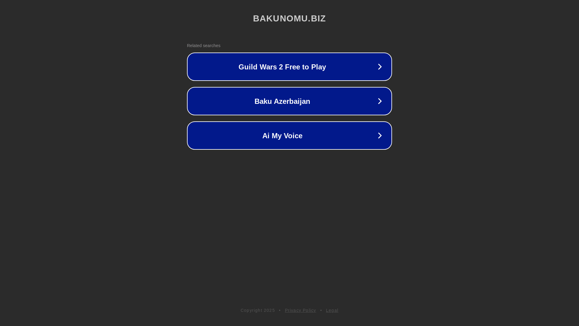 website screenshot of https://bakunomu.biz/