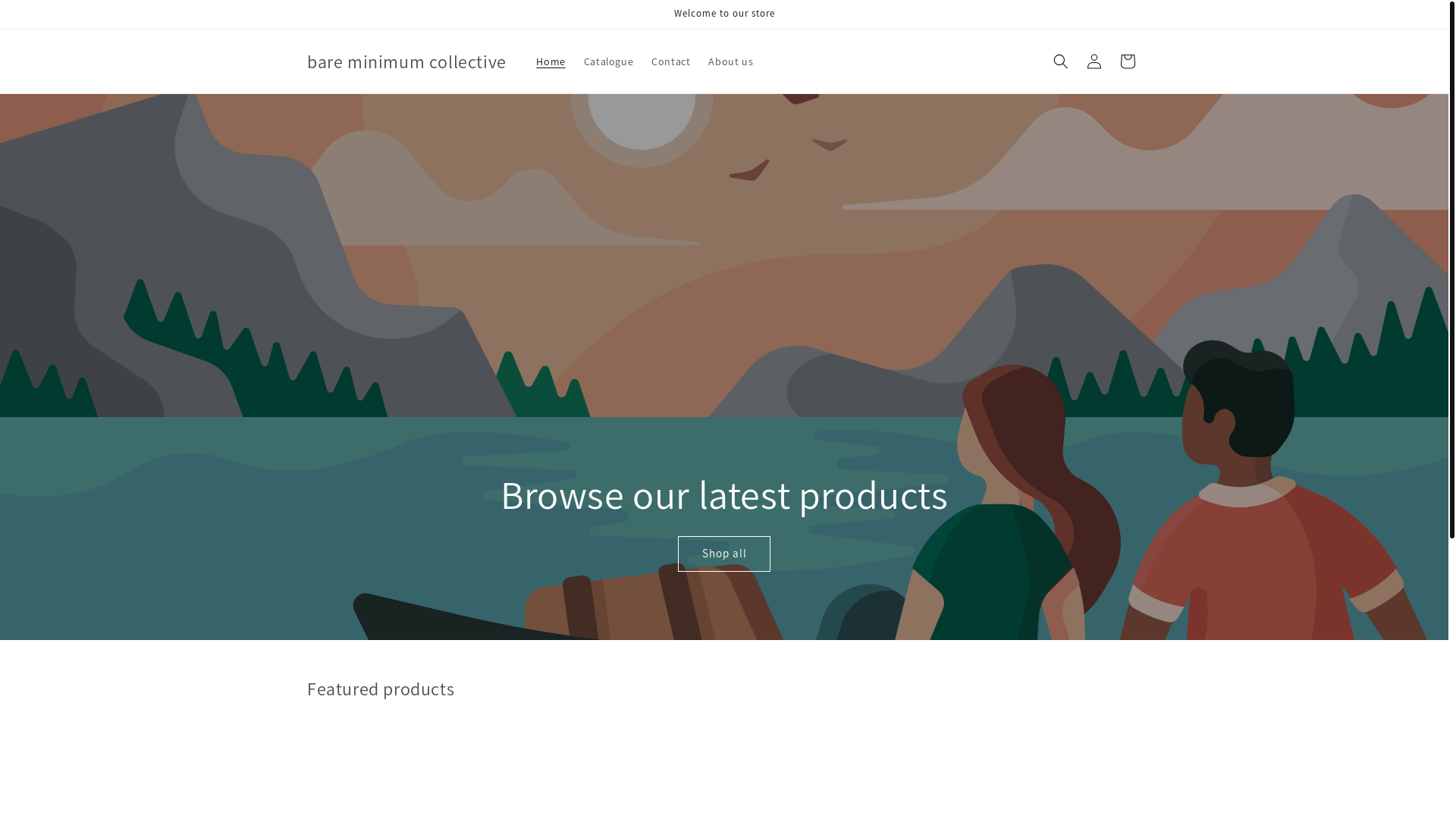 website screenshot of https://bareminimumcollective.com.au/