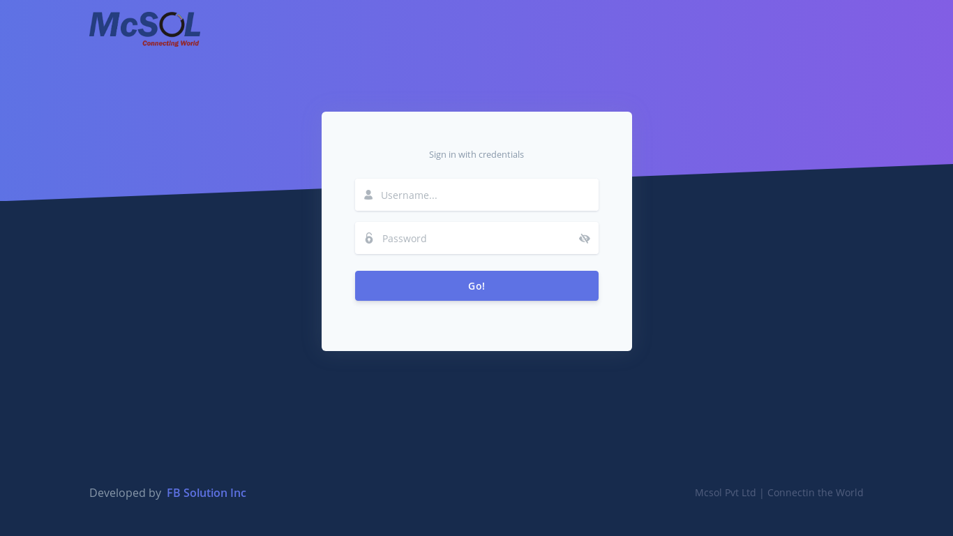 website screenshot of https://isp.mcsol.com.pk/