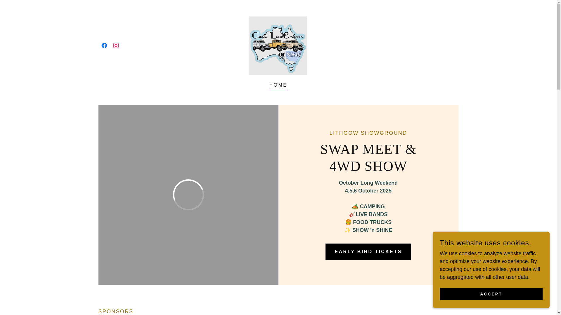 website screenshot of https://classiclandcruisers.com.au/