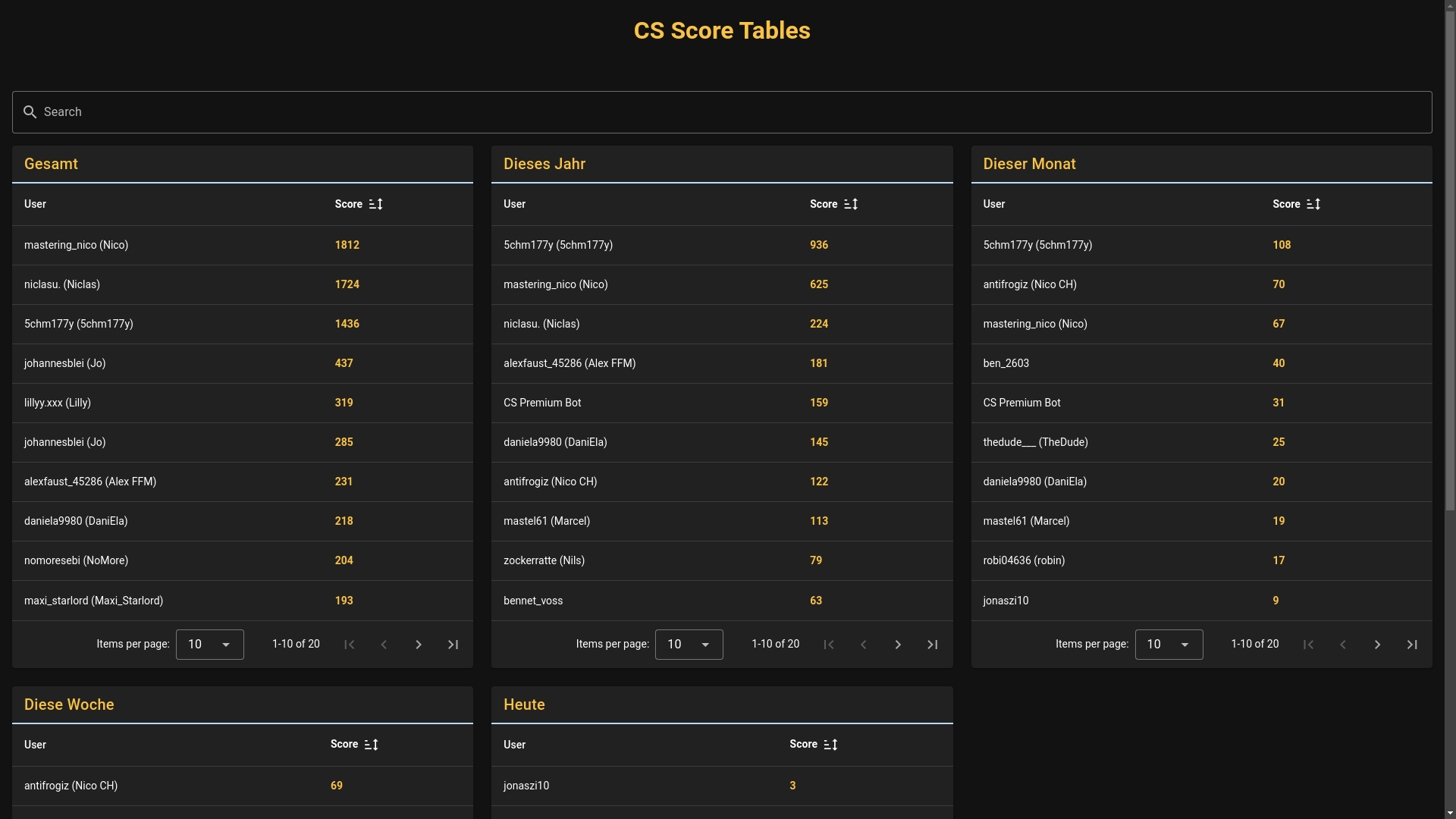 website screenshot of https://cs-score.pages.dev/