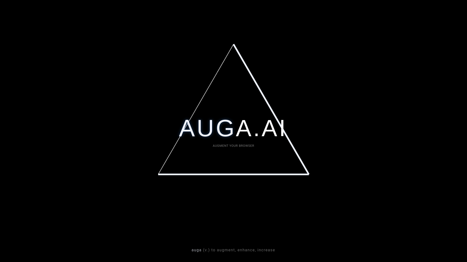 website screenshot of https://auga-ai.pages.dev/