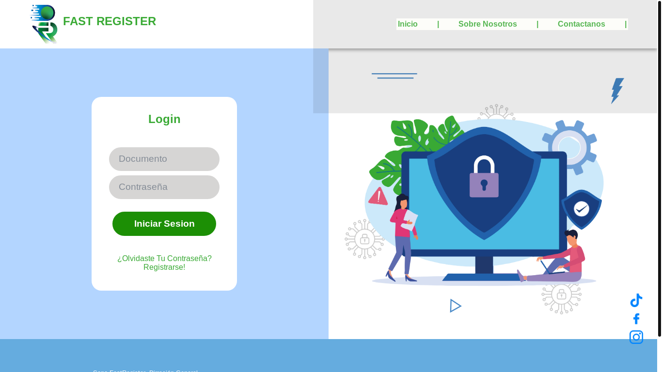 website screenshot of https://senafastregister.com/