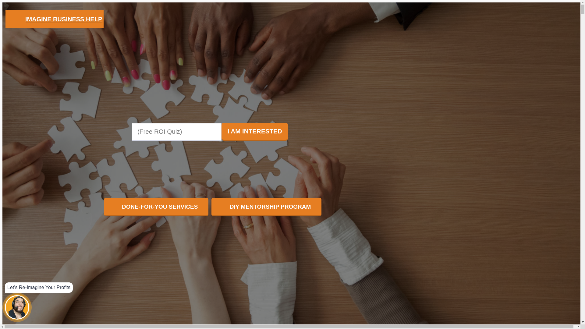 website screenshot of https://imaginebizhelp.com/