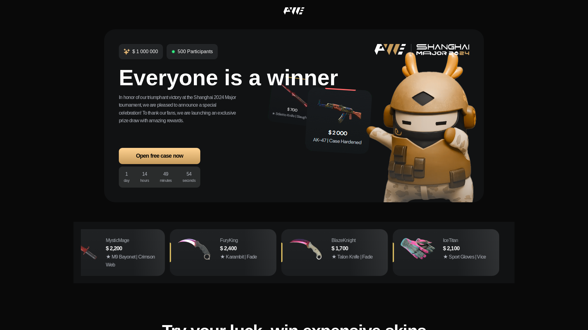 website screenshot of https://casehouse.xyz/