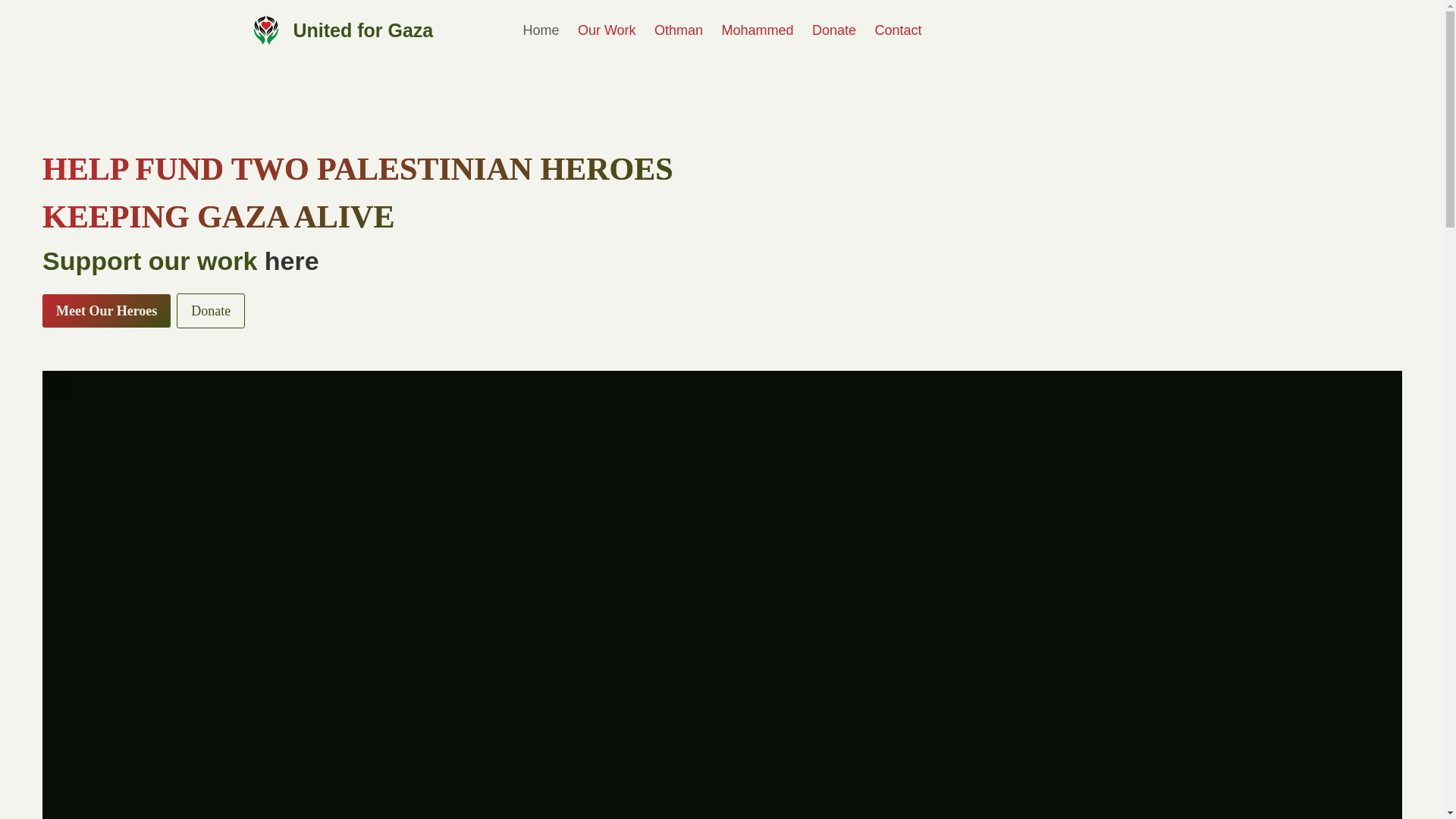 website screenshot of https://gazaheroes.site/