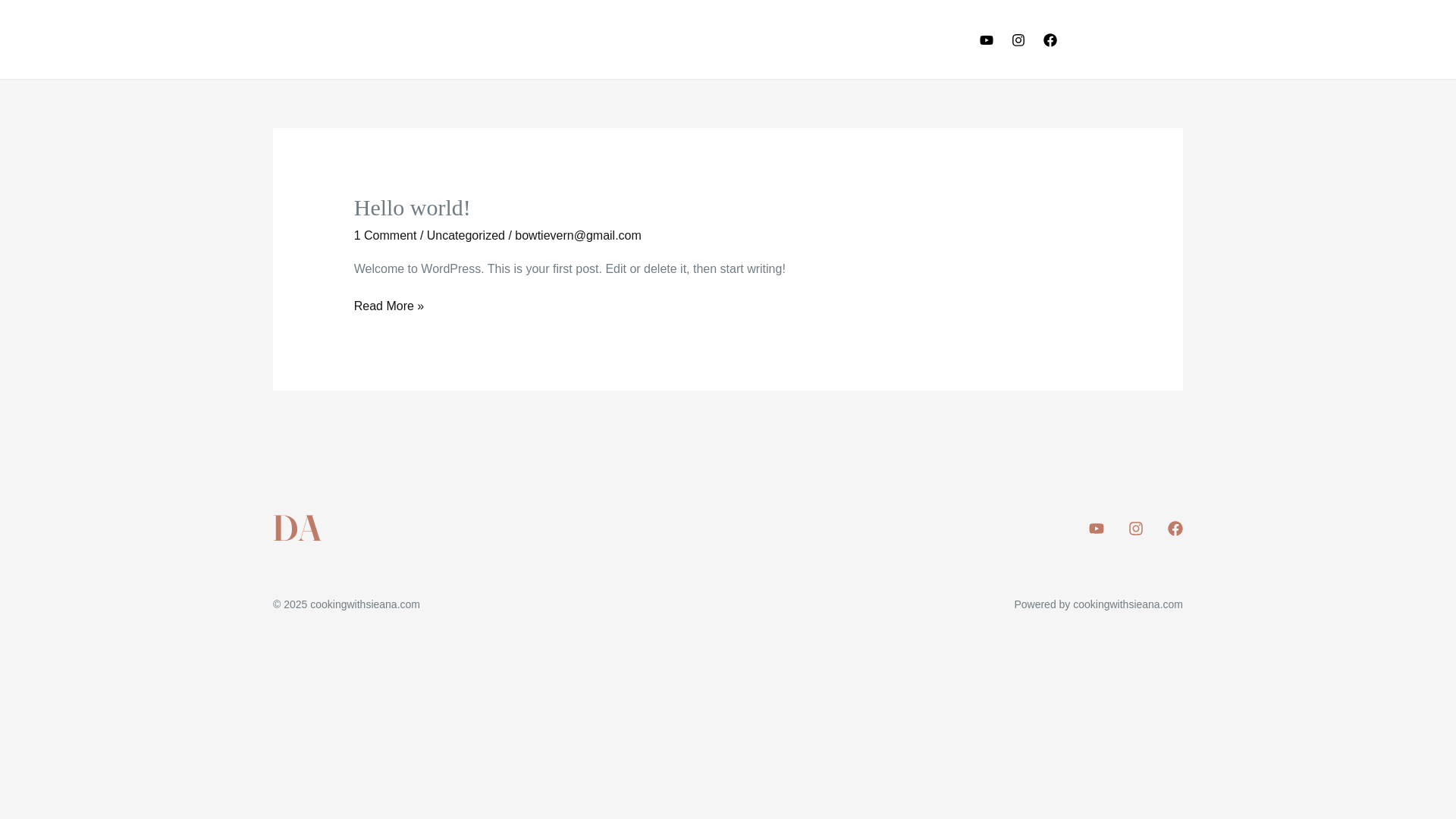 website screenshot of https://cookingwithsieana.com/