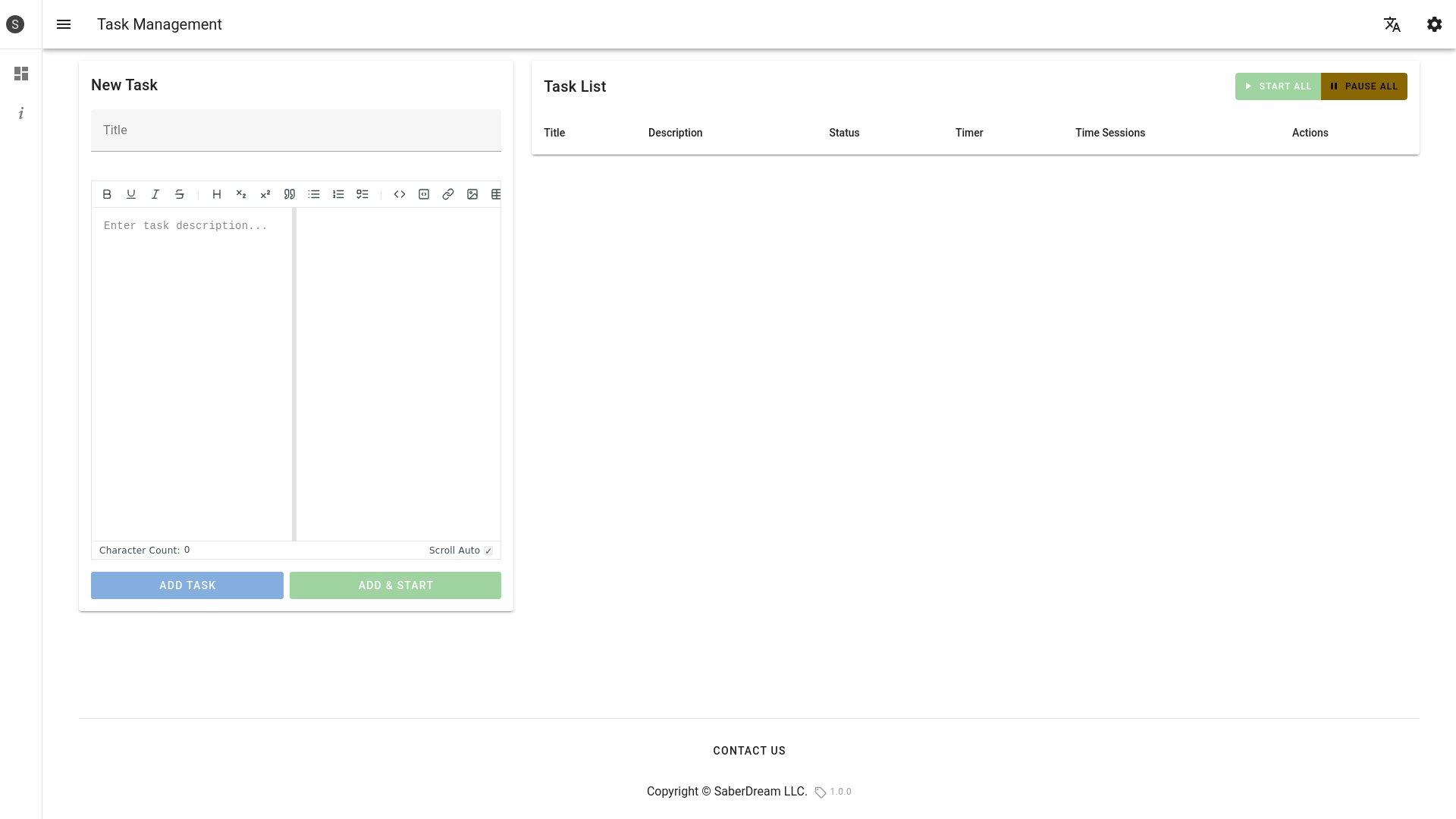 website screenshot of https://task-manager-mono.pages.dev/