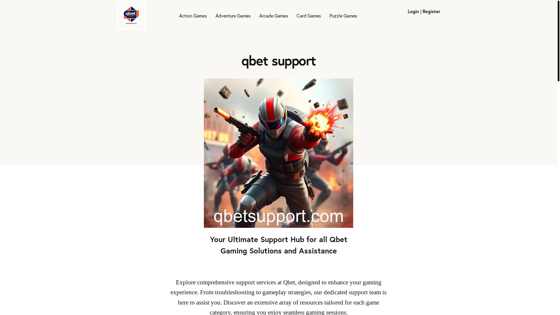 website screenshot of https://qbetsupport.com/