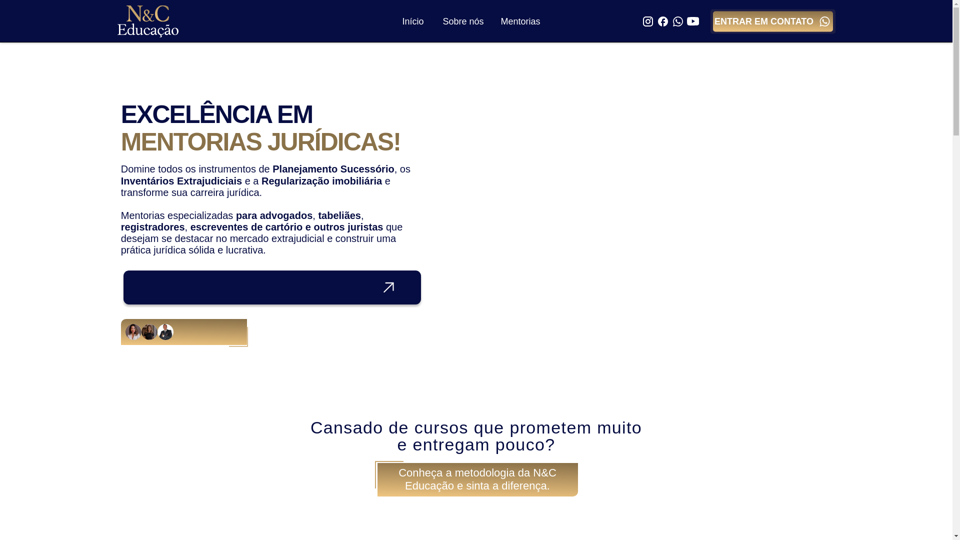 website screenshot of https://nceducacao.com.br/