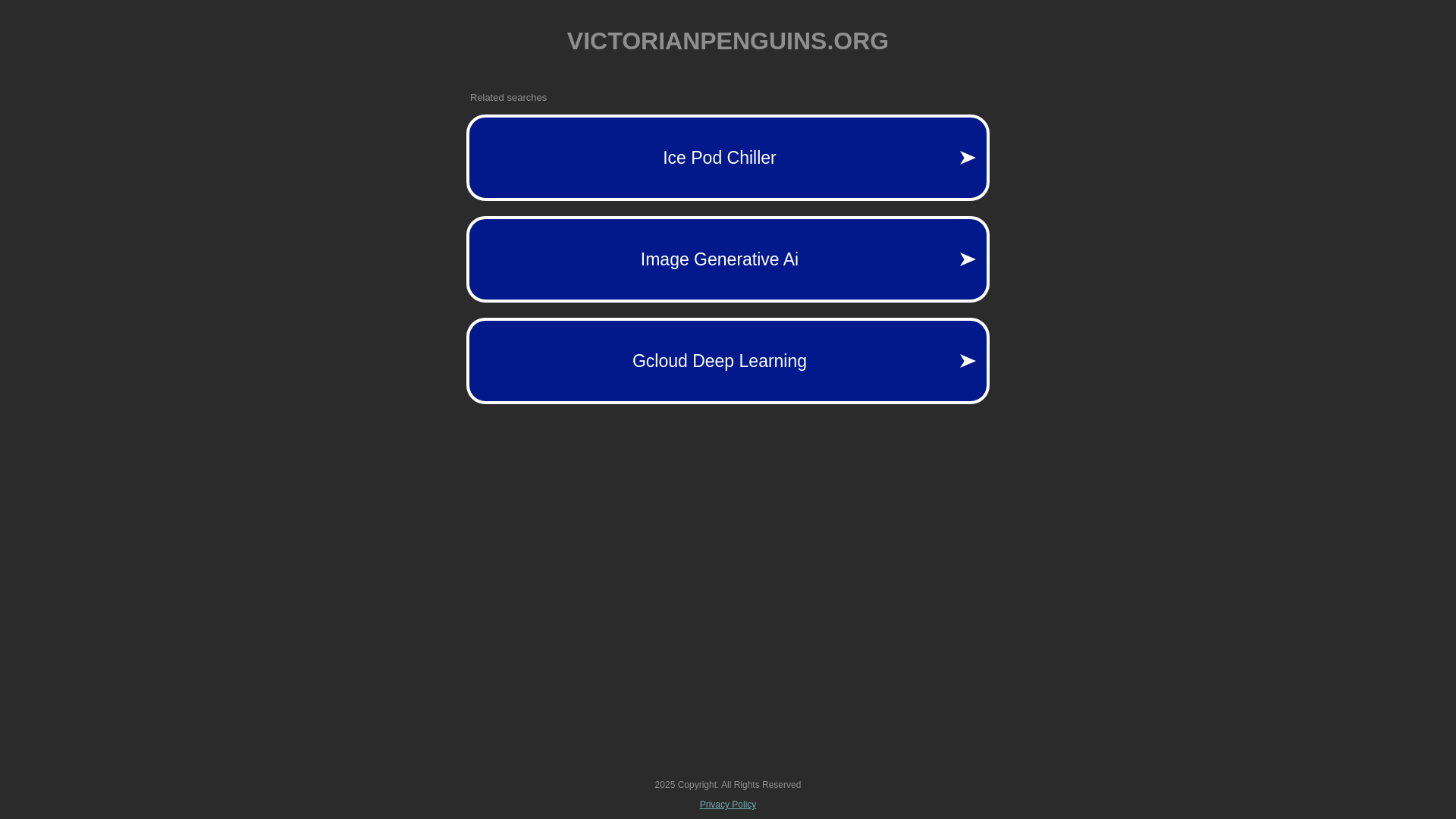 website screenshot of https://victorianpenguins.org/