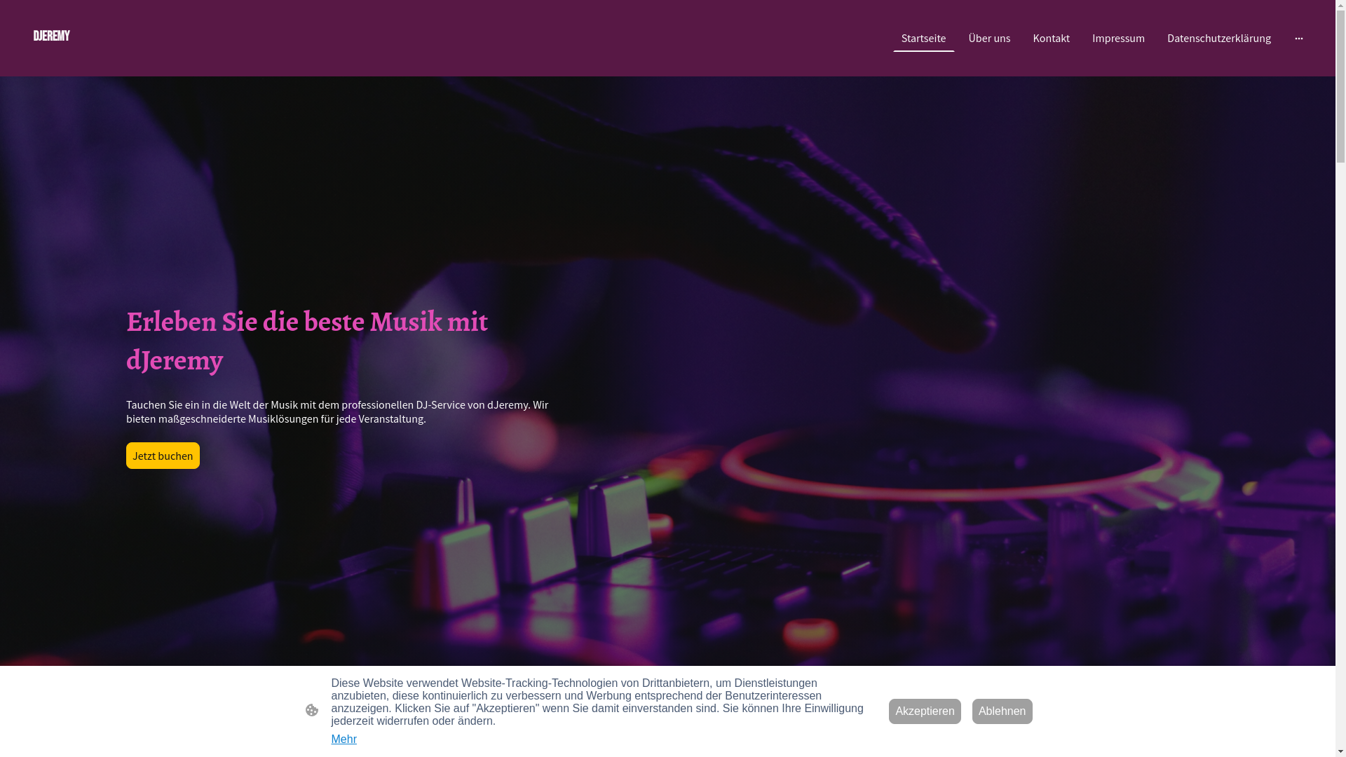 website screenshot of https://rock-dj-hamburg.de/