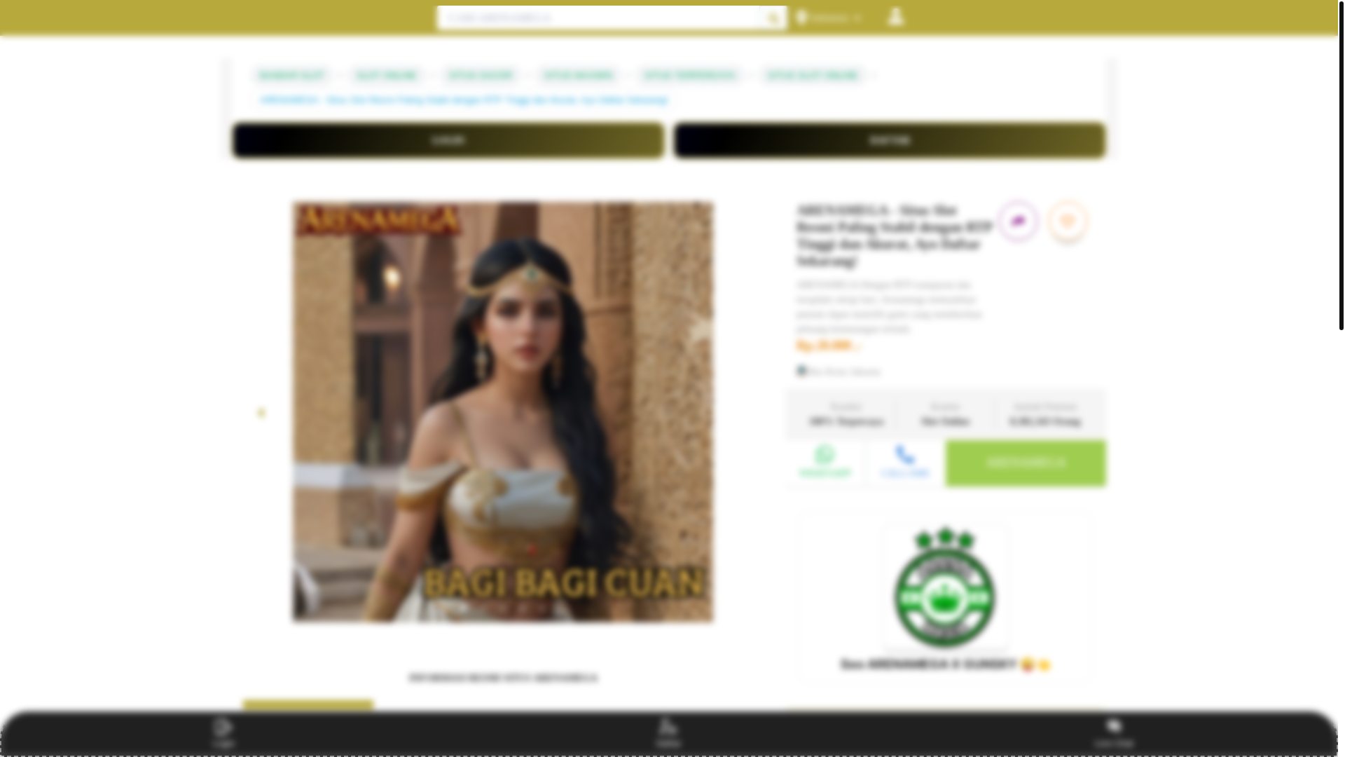 website screenshot of https://arena-mega.space/