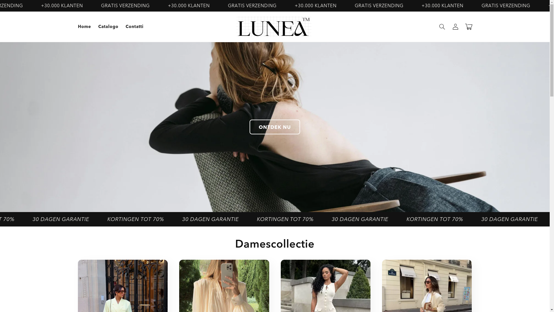 website screenshot of https://lunea-rotterdam.nl/
