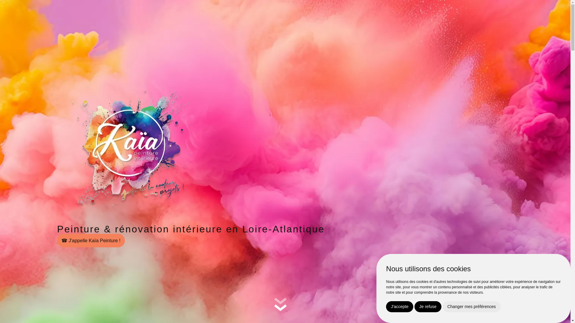 website screenshot of https://kaiapeinture.fr/