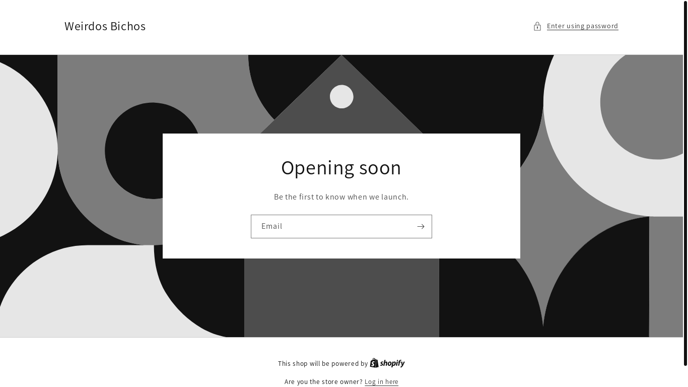 website screenshot of https://weirdosbichos.com/