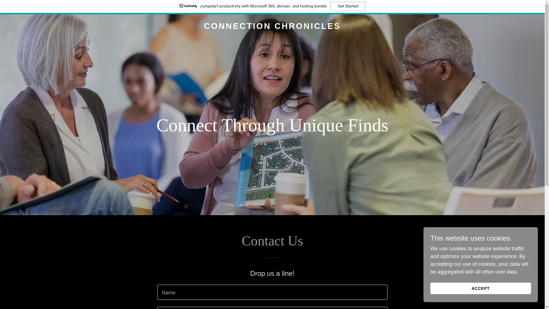 website screenshot of https://connectionchronicles.net/