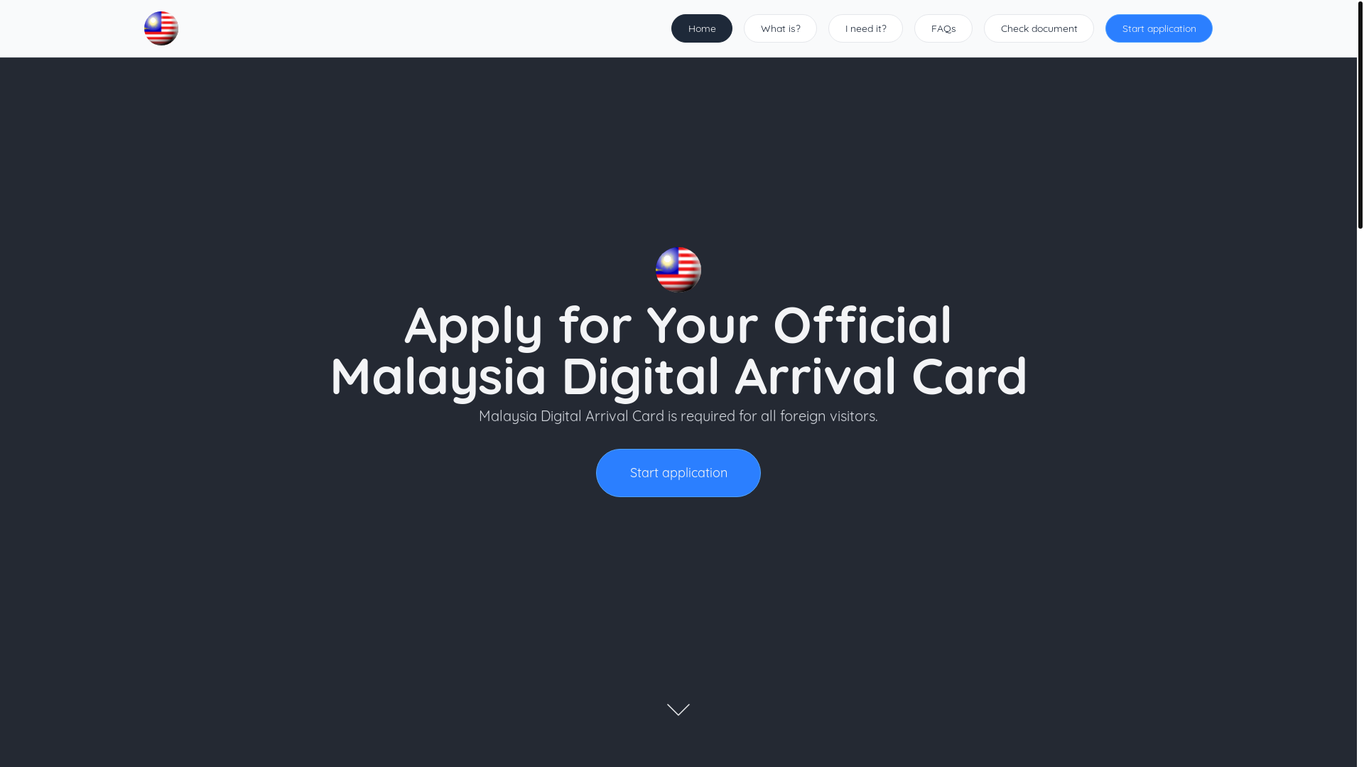 website screenshot of https://malaysiaonlinemdacform.com/