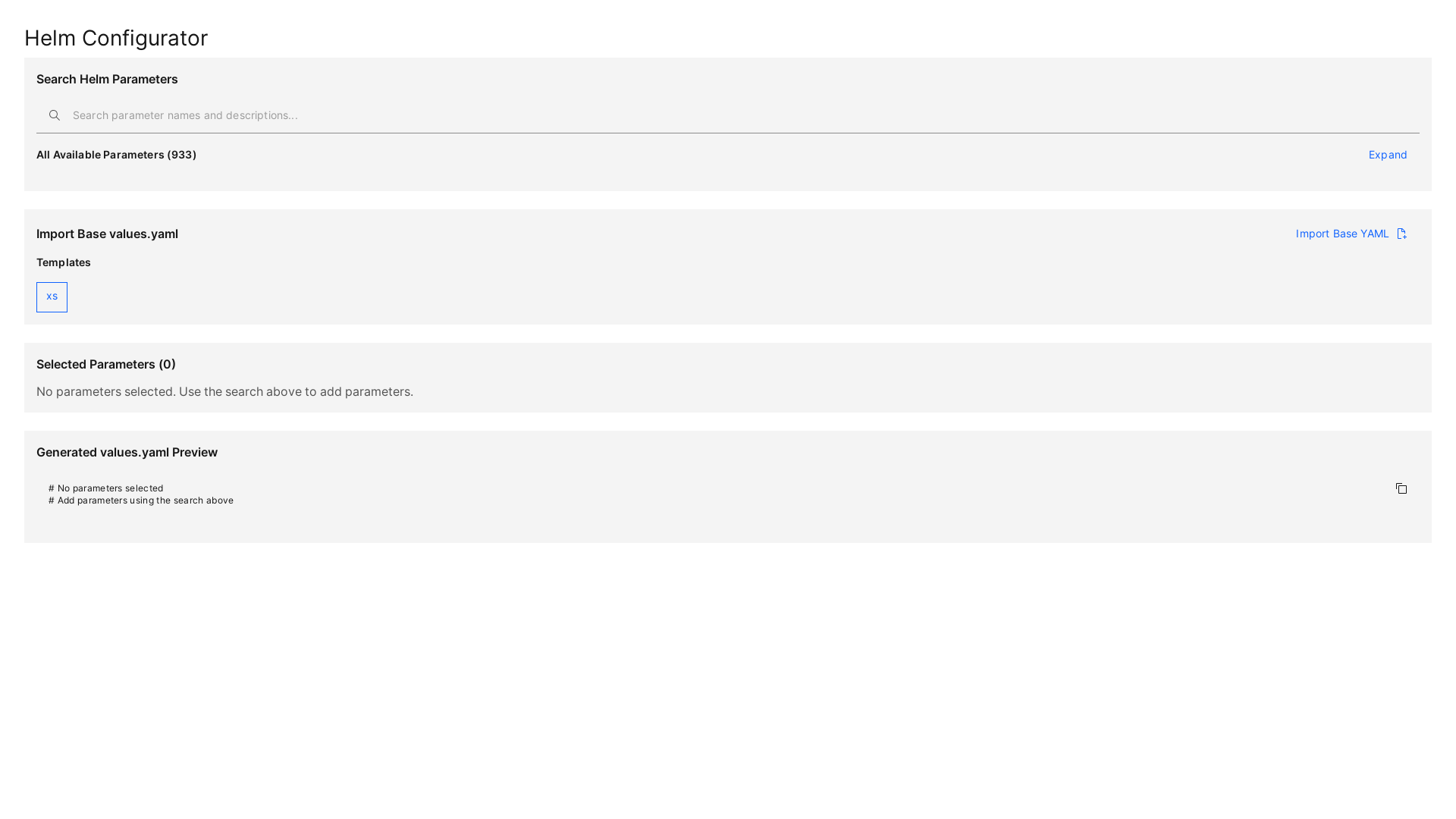 website screenshot of https://camunda-helm-configurator.pages.dev/