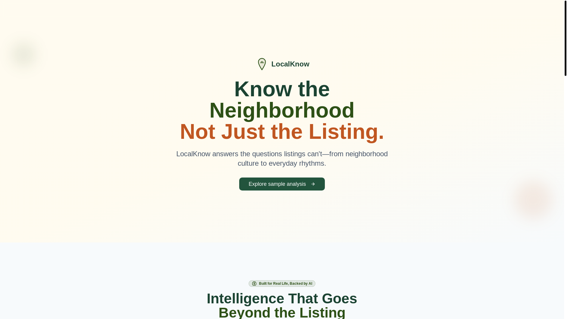 website screenshot of https://localknow.ai/