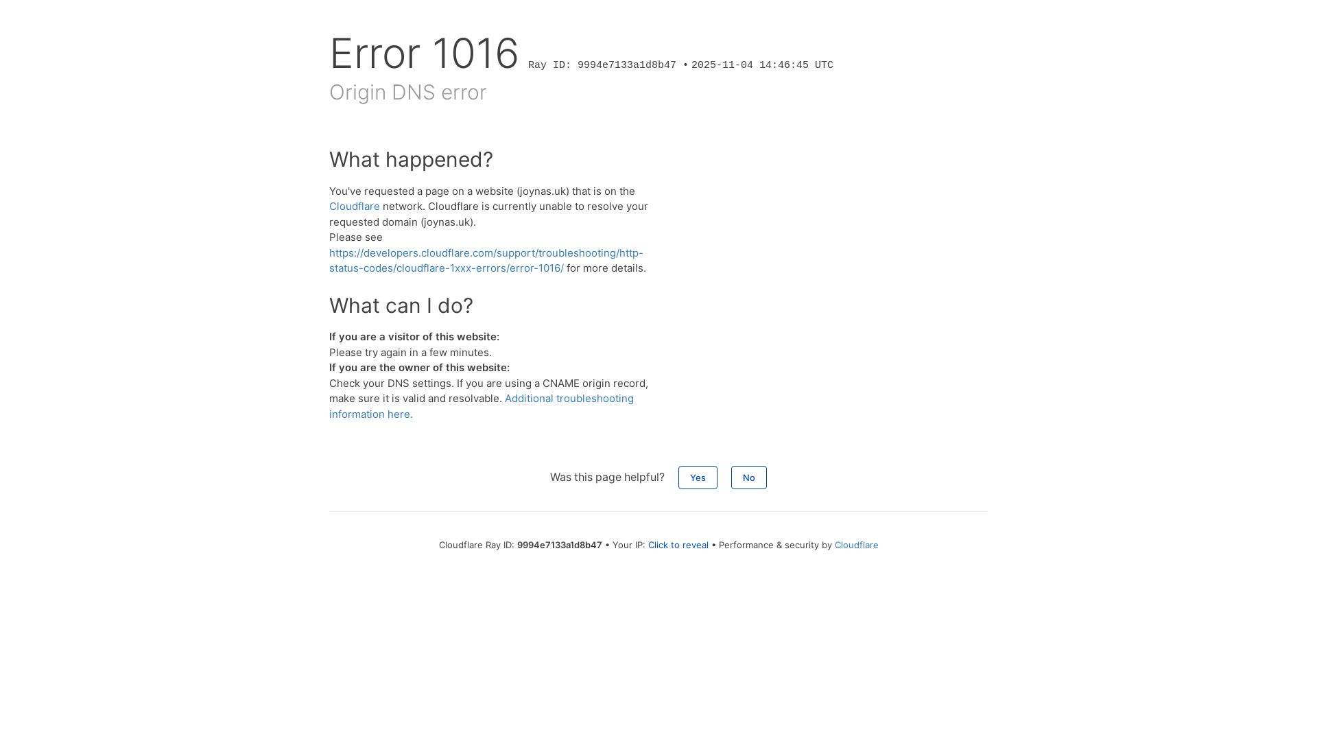 website screenshot of https://joynas.uk/